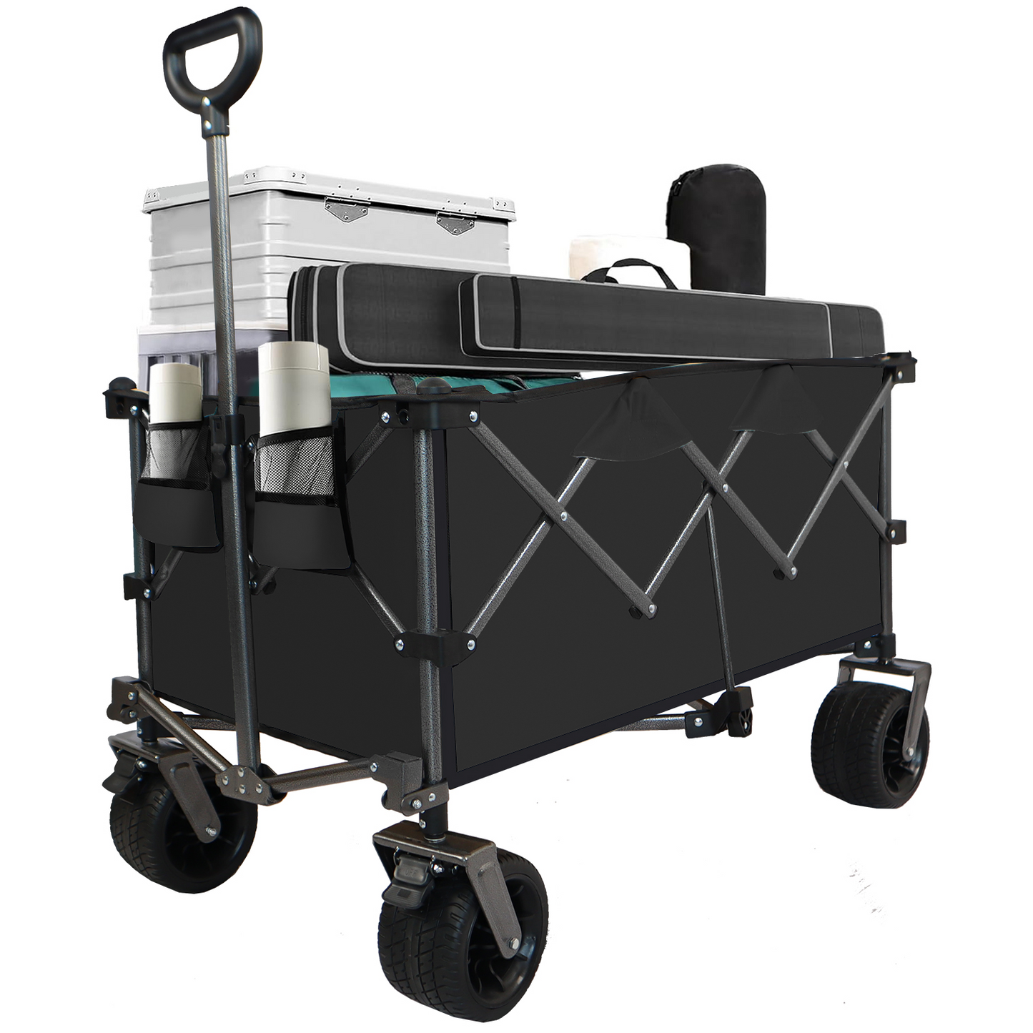 Soccer Dad Collapsible Wide Wheel Folding Wagon