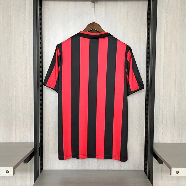 88/89 MILAN HOME RETRO BLACK AND RED
