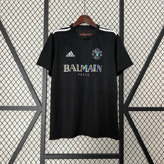 JERSEY MANCHESTER UNITED SPECIAL EDITION LIMITED BALMAIN PARIS BLACK 24/25 MEN