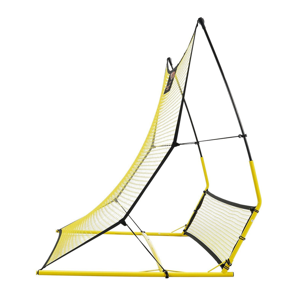 Soccer Trainer, 2-IN-1 Portable Soccer Rebounder Net, 71"x40" Iron Soccer Practice Equipment,